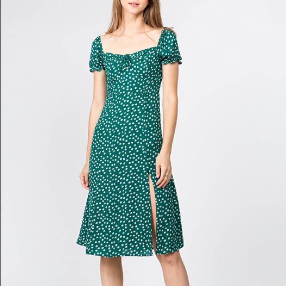 Green Floral Dress